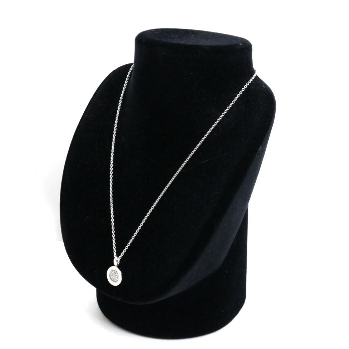 BVLGARI ブルガリ K18WG ホワイトゴールド ブルガリブルガリ ダイヤ ネックレス ダイヤモンド 9.2g 42cm ユニセックス【中古】【美品】