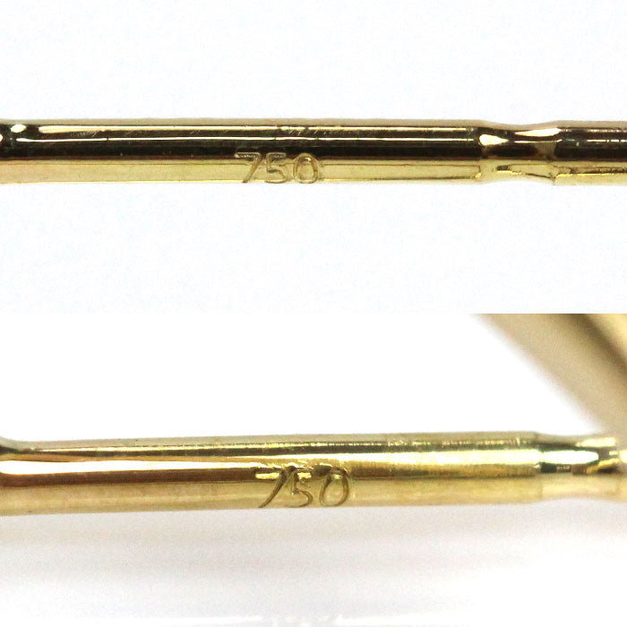 TASAKI タサキ K18YG イエローゴールド ア ファイン バランス ピアス パール約8.0mm 5.2g レディース【中古】【美品】