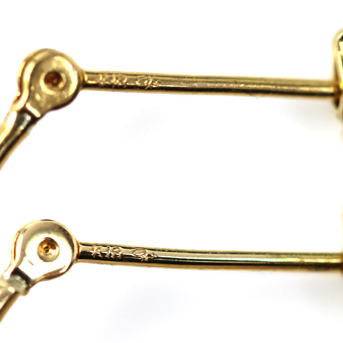 STAR JEWELRY スタージュエリー K18YG イエローゴールド ピアス 4.4g レディース【中古】