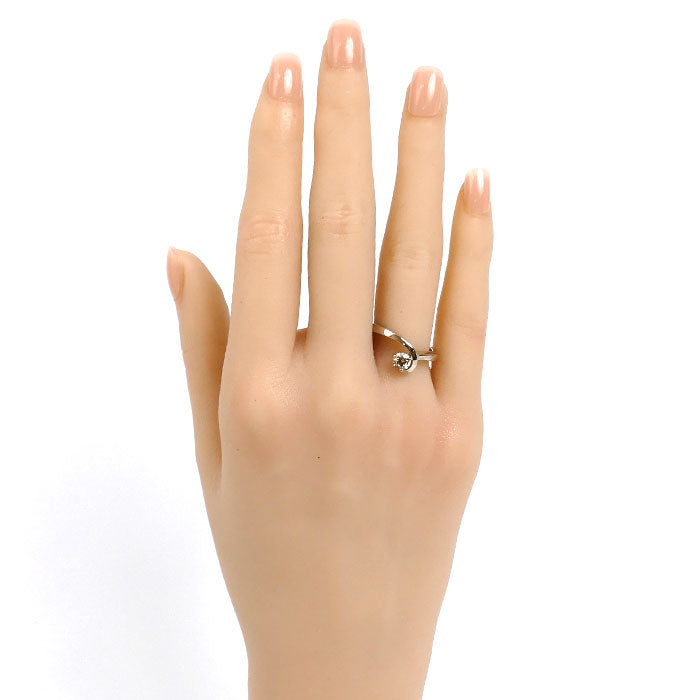 KASHIKEY カシケイ K18BG フロート リング・指輪 ダイヤモンド0.30ct 11号 5.0g レディース【中古】【美品】