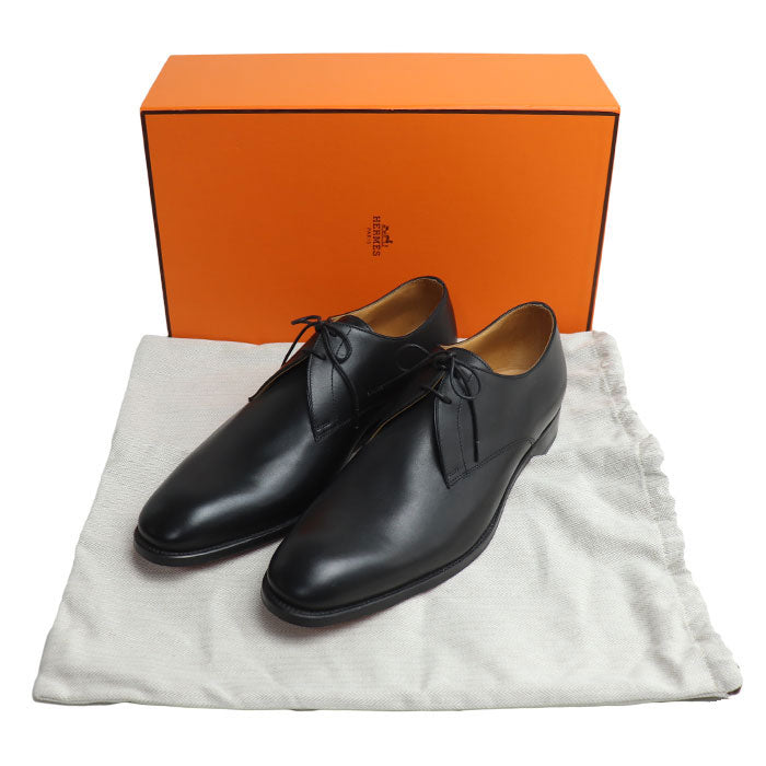 HERMES エルメス レースアップ ビジネスシューズ ブラック
41 1/2 革靴 メンズ【中古】【極美品】