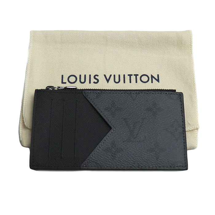 LOUIS VUITTON ルイ・ヴィトン コインカードホルダー コインケース モノグラムエクリプス グレー ブラック M69533 IC メンズ【中古】【極美品】