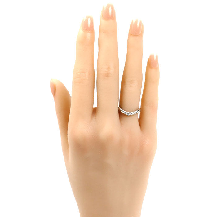 EXELCO エクセルコダイヤモンド Pt900プラチナ リング・指輪 ダイヤモンド0.20ct 7号 3.8g レディース【中古】