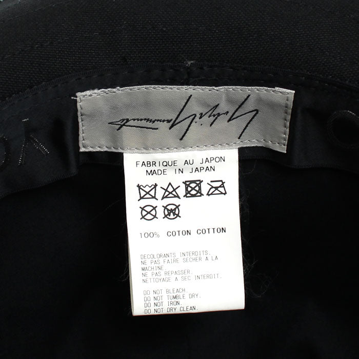 Yohji Yamamoto ヨウジヤマモト ハット ブラック FD-H01-091 ユニセックス【中古】