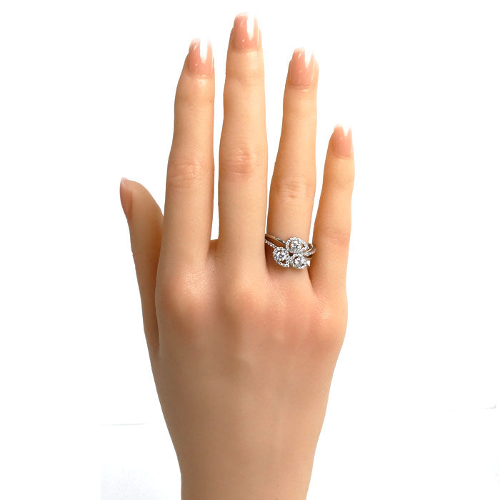 Pt900プラチナ リング・指輪 ダイヤモンド0.73ct 12.5号 5.4g レディース【中古】