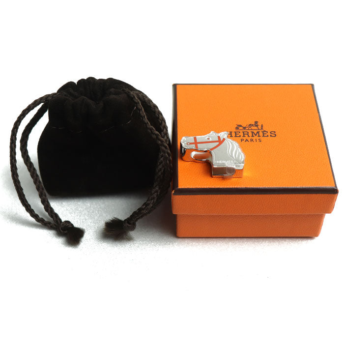 HERMES エルメス メタル カドリージュ 馬 スカーフリング レディース【中古】【極美品】