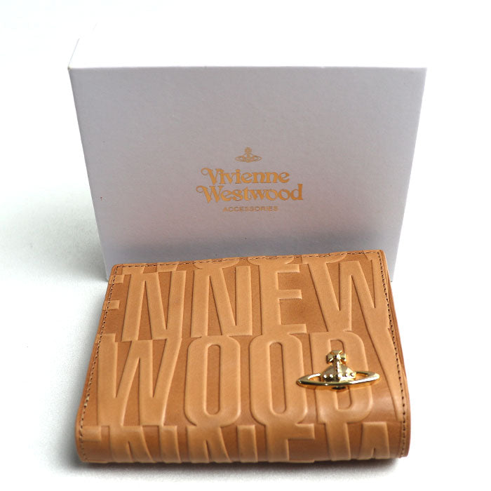 Vivienne Westwood ヴィヴィアンウエストウッド ブライダルボックス 二つ折り財布 ベージュ 3218V53 502514186 レディース【中古】