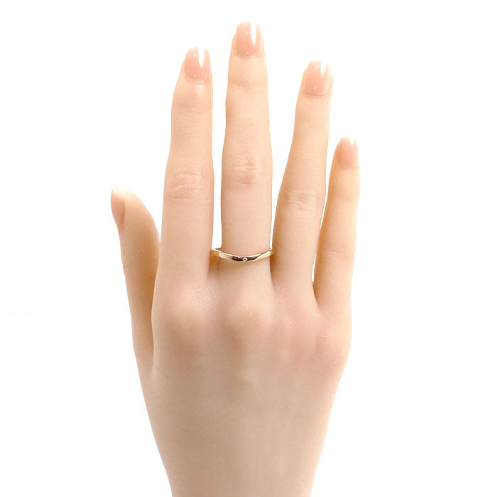 CARTIER カルティエ K18PG ピンクゴールド バレリーナ ウェディング リング・指輪 B4098660 ダイヤモンド 20号 60 2.7g メンズ【中古】