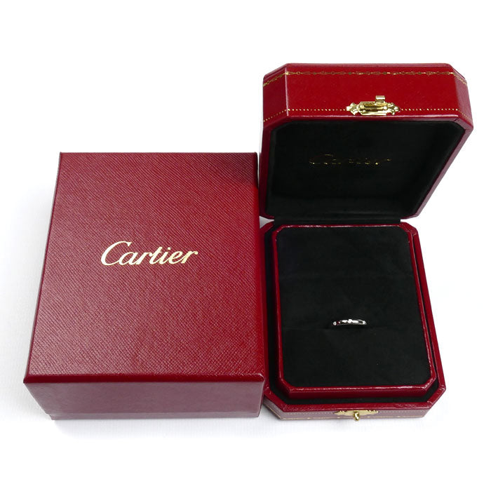 CARTIER カルティエ Pt950プラチナ クラシック ウェディング 3Pダイヤ リング・指輪 B4058350 ダイヤモンド 10号 50 2.7g レディース【中古】【美品】