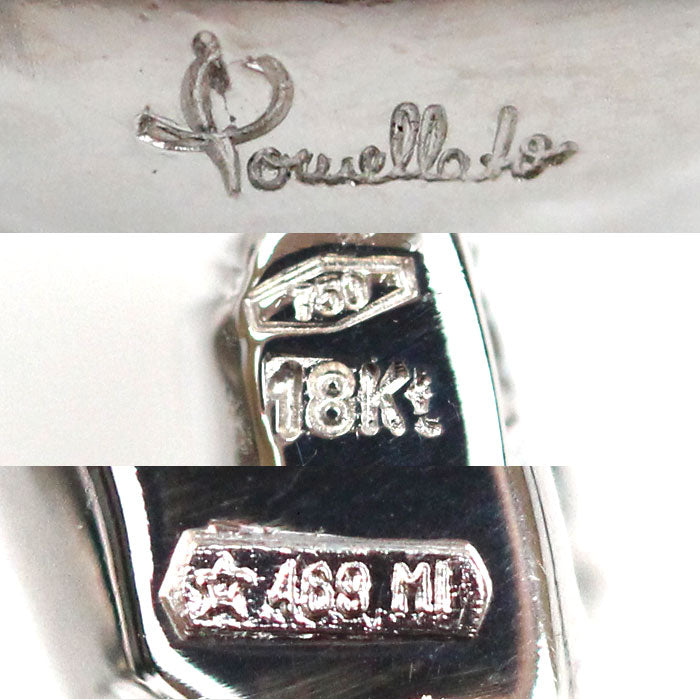 Pomellato ポメラート K18WG ホワイトゴールド イヤリング ダイヤモンド 11.1g レディース【中古】【美品】