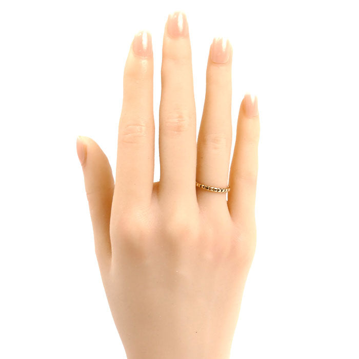 Boucheron ブシュロン K18PG ピンクゴールド キャトルクルドパリ スモール リング・指輪 JAL01164 9号 49 1.9g レディース【中古】【美品】