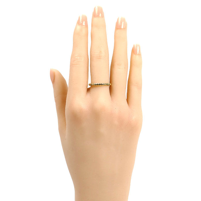 Boucheron ブシュロン K18YG イエローゴールド キャトル クルドパリ スモール リング・指輪 JAL01165 13.5号 54 2.2g レディース【中古】