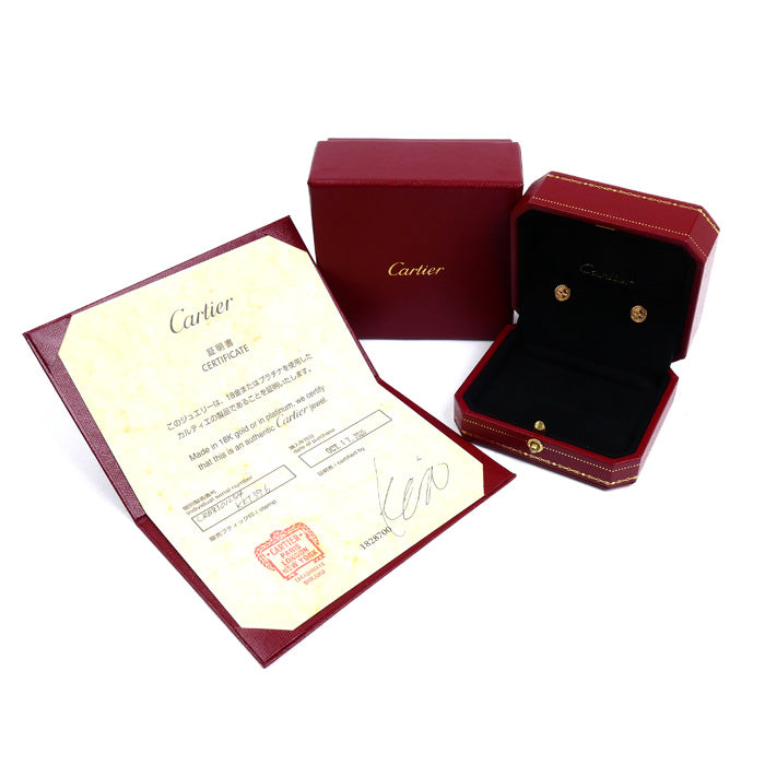 CARTIER カルティエ K18PG ピンクゴールド ラブ ピアス B8301254 3.2g レディース【中古】【美品】