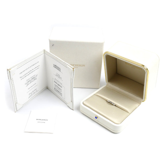 Boucheron ブシュロン Pt950プラチナ キャトル クルドパリ ミディアム リング・指輪 JAL00109 6号 46 4.0g レディース【中古】【美品】