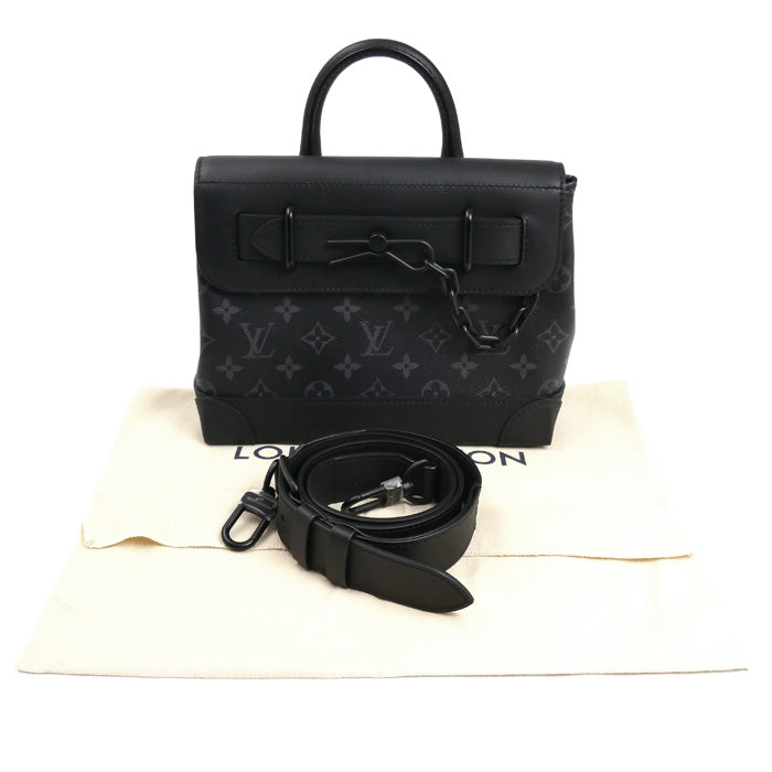 LOUIS VUITTON ルイ・ヴィトン スティーマー PM 2Wayショルダーバッグ モノグラムエクリプス ブラック M46953 IC メンズ【中古】