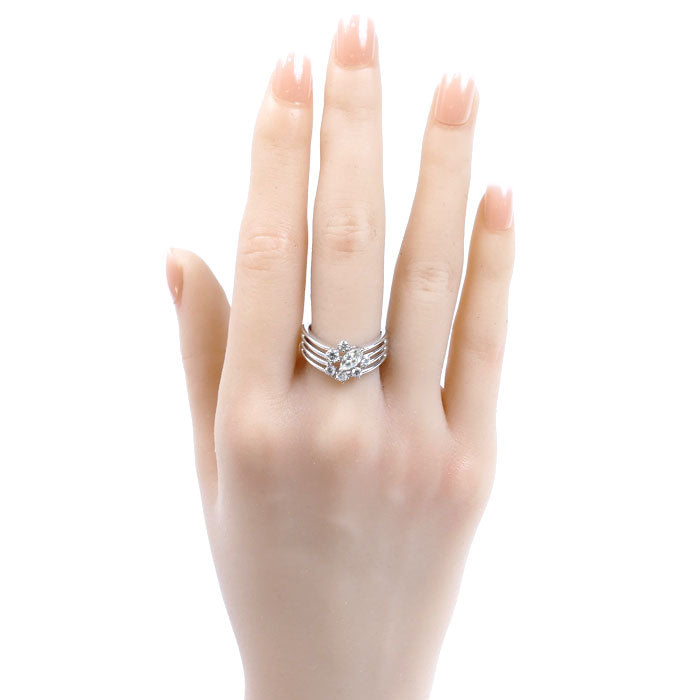 TASAKI タサキ K18WG ホワイトゴールド リング・指輪 ダイヤモンド0.67ct 13号 7.0g レディース【中古】【美品】