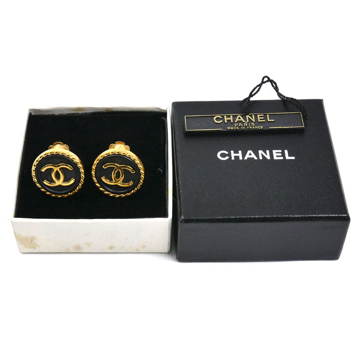 CHANEL シャネル GP ココマーク イヤリング A04210 14.1g レディース【中古】