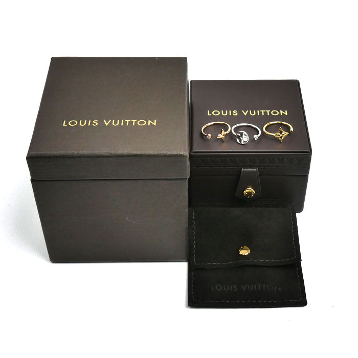 LOUIS VUITTON ルイ・ヴィトン K18YG/PG/WG バーグ モノグラム イディール ダイヤ リング・指輪 Q9F15C 055153 ダイヤモンド 9号 49 5.4g レディース【中古】【美品】