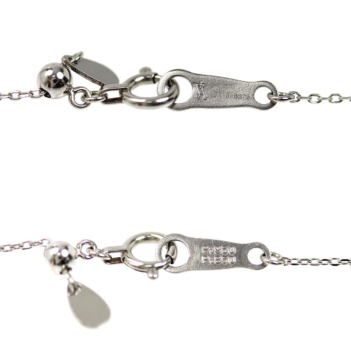 Vendome Aoyama ヴァンドーム青山 Pt900プラチナ Pt850プラチナ キャトル ネックレス APVN161343DI ダイヤモンド0.275ct 1.9g ~43cm フリーチェーン レディース【中古】【美品】