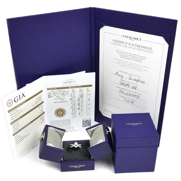 Chaumet ショーメ Pt950プラチナ ジョゼフィーヌ アムール デグレット リング・指輪 J84089 ダイヤモンド0.50ct 8号 5.8g レディース【中古】【美品】