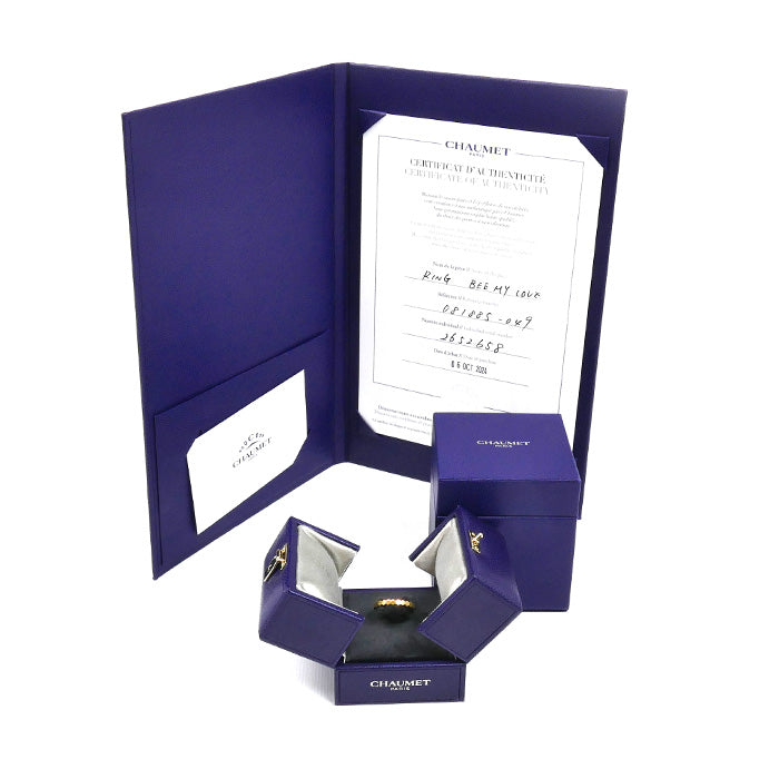 Chaumet ショーメ K18YG イエローゴールド ビーマイラブ リング・指輪 081885 9号 49 1.8g レディース【中古】【美品】