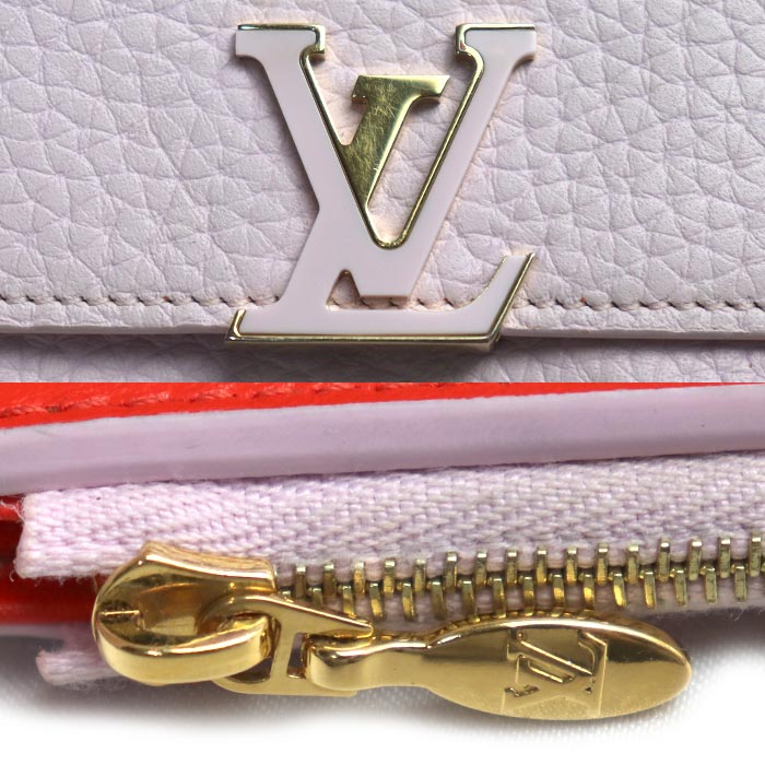 LOUIS VUITTON ルイ・ヴィトン ポルトフォイユ・カプシーヌXS 三つ折り財布 ピンク M81420 IC レディース【中古】