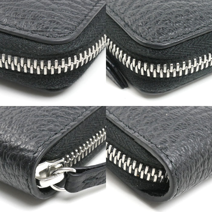 Maison Margiela 4ステッチ ジップアラウンドウォレット 長財布 ブラック S56UI0110 ユニセックス【中古】【美品】