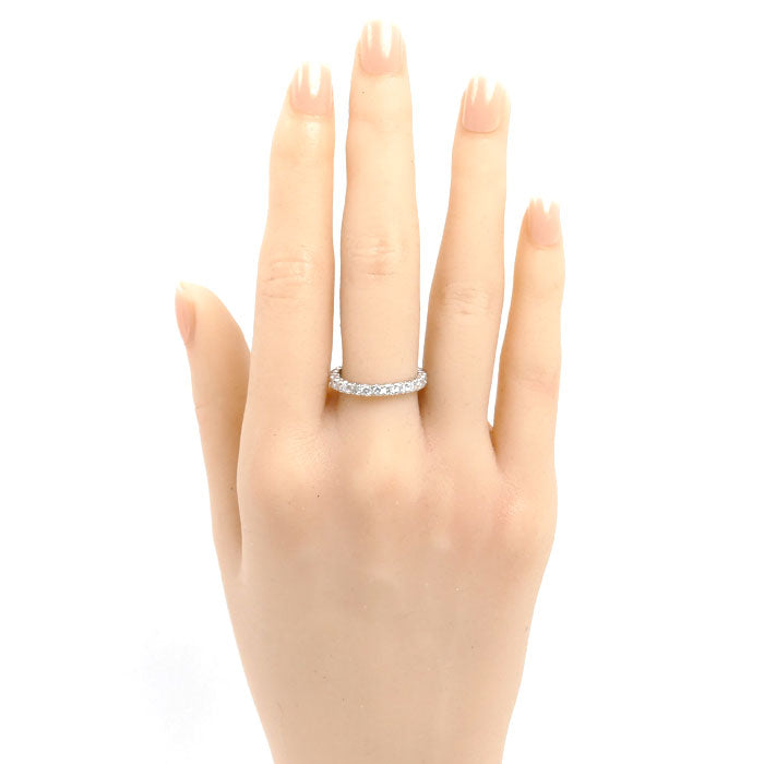 Pt900プラチナ エタニティ リング・指輪 ダイヤモンド1.00ct 14号 2.5g レディース【中古】【美品】