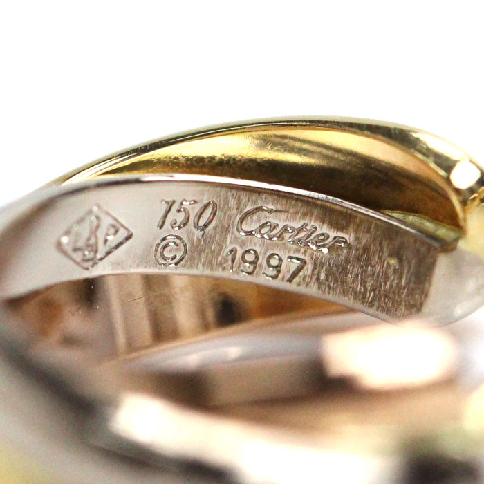 CARTIER カルティエ K18YG イエローゴールド K18WG ホワイトゴールド K18PG トリニティ mini model ピアス B8301540 4.6g ユニセックス【中古】【美品】