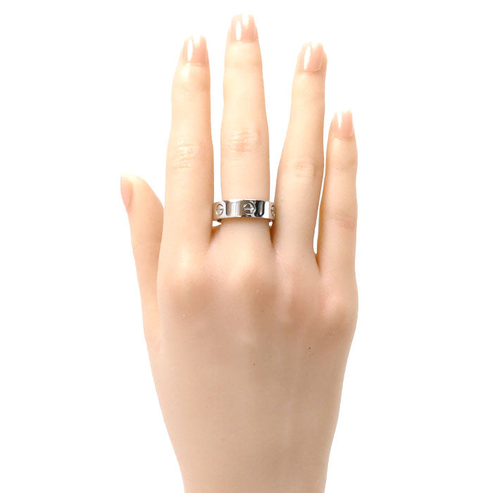 CARTIER カルティエ K18WG ホワイトゴールド ラブリング リング・指輪 18号 59 8.8g ユニセックス【中古】【美品】