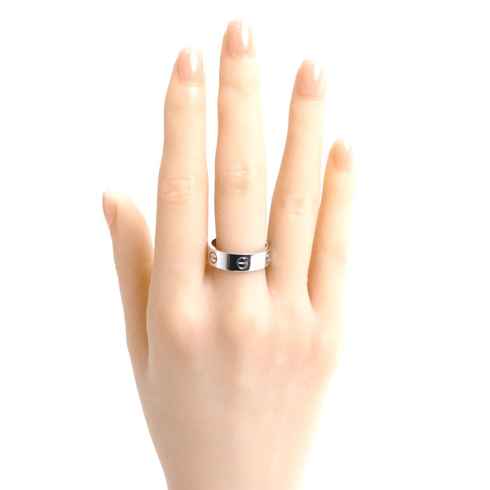 CARTIER カルティエ K18WG ホワイトゴールド ラブリング リング・指輪 17号 58 9.0g ユニセックス【中古】【美品】