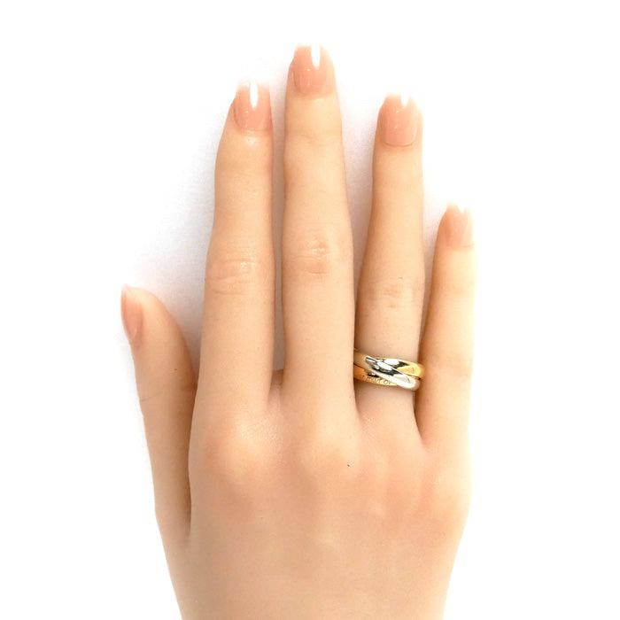 CARTIER カルティエ K18YG/PG/WG must de Cartier トリニティ リング・指輪 10号 50 6.7g レディース【中古】