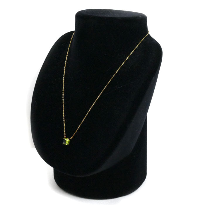 TIFFANY&Co. ティファニー K18YG イエローゴールド シュガースタック ネックレス ペリドット 3.0g 40cm レディース【中古】