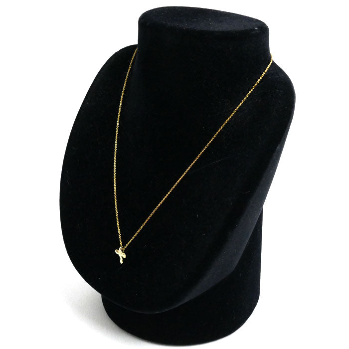 TIFFANY&Co. ティファニー K18YG イエローゴールド バードクロス ネックレス 2.6g 40.5cm レディース【中古】