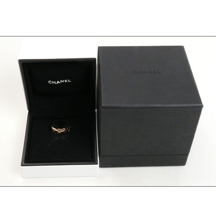 CHANEL シャネル K18PG ピンクゴールド ココクラッシュ ミディアム リング・指輪 J10817 13号 53 6.1g レディース【中古】【美品】