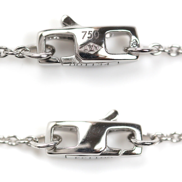 LOUIS VUITTON ルイ・ヴィトン K18WG ホワイトゴールド パンダンティフアンプラント ネックレス Q93167 001134 ピンクサファイア 6.5g 40cm レディース【中古】【美品】