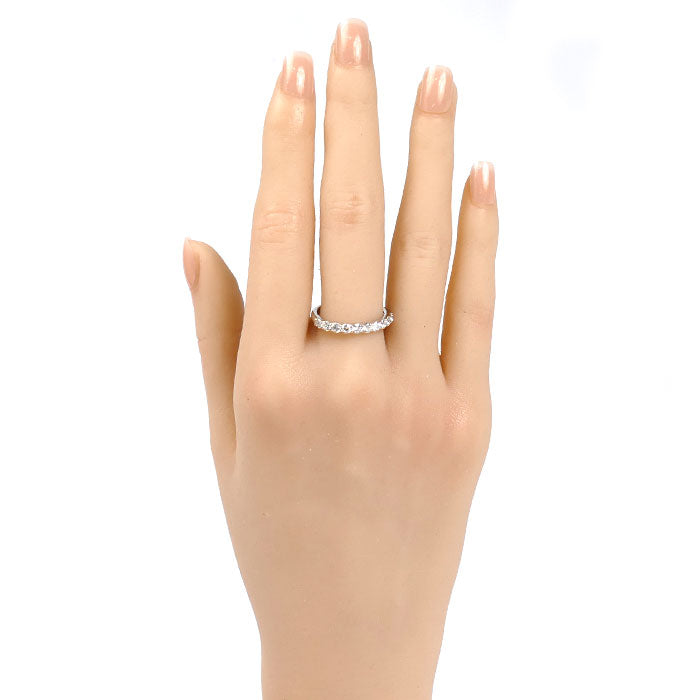 Vendome Aoyama ヴァンドーム青山 Pt950プラチナ ハーフエタニティ リング・指輪 APVR048309DI ダイヤモンド0.66ct 15号 4.5g レディース【中古】【美品】