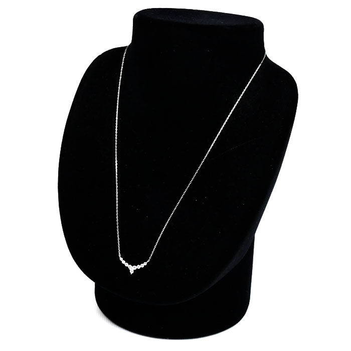Vendome Aoyama ヴァンドーム青山 Pt950プラチナ Pt850プラチナ ネックレス ダイヤモンド0.36ct 3.0g ~43cm フリーチェーン レディース【中古】