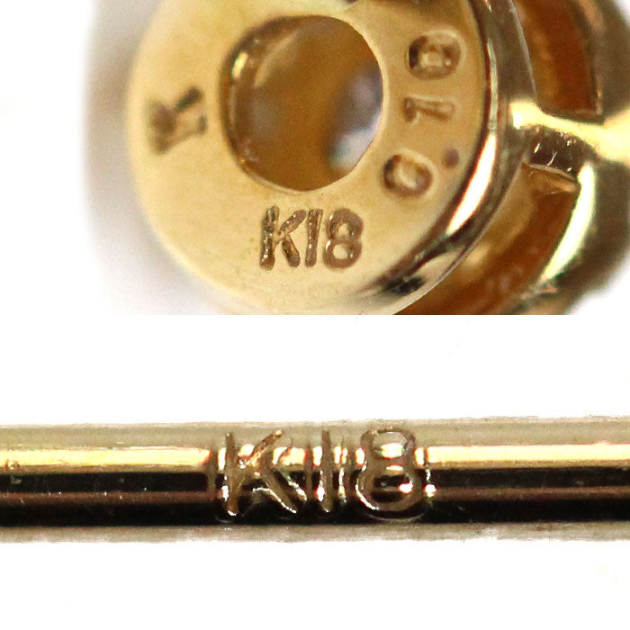 Vendome Aoyama ヴァンドーム青山 K18YG イエローゴールド ガーランド ピアス AGVA1292__DI ダイヤモンド0.10ct/0.10ct 0.6g レディース【中古】