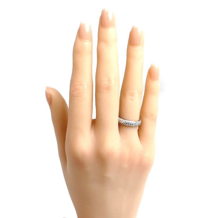 Ponte Vecchio ポンテヴェキオ K18WG ホワイトゴールド リング・指輪 ダイヤモンド1.29ct 8号 3.5g レディース【中古】【美品】
