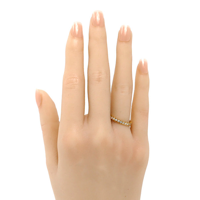 Chaumet ショーメ K18YG イエローゴールド ビーマイラブ ダイヤ リング・指輪 081934 ダイヤモンド 10.5号 51 1.6g レディース【中古】