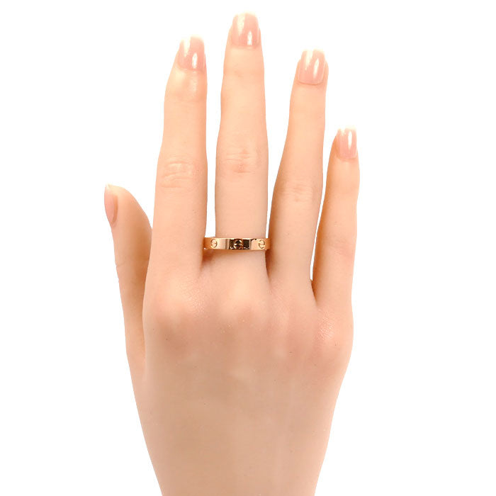 CARTIER カルティエ K18PG ピンクゴールド ミニラブ リング・指輪 B4085261 20.5号 61 3.7g メンズ【中古】【美品】