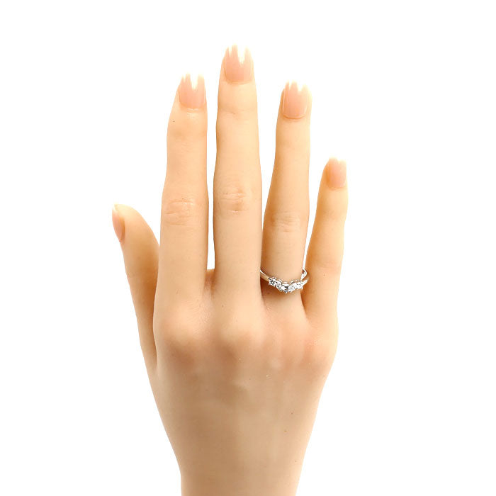 TASAKI タサキ Pt900プラチナ リング・指輪 ダイヤモンド0.34ct 12号 3.8g レディース【中古】【美品】