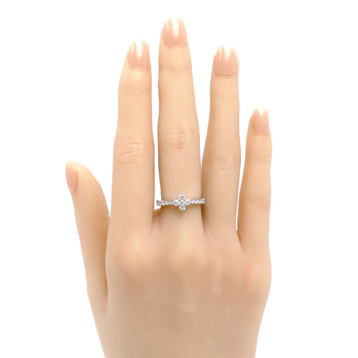 MIKIMOTO ミキモト K18WG ホワイトゴールド リング・指輪 ダイヤモンド0.40ct 9号 3.6g レディース【中古】【美品】