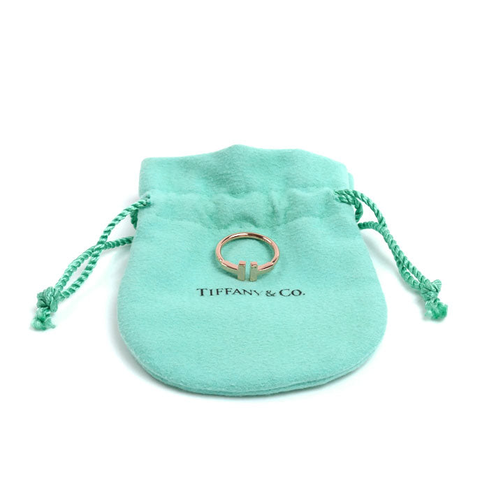 TIFFANY&Co. ティファニー K18PG ピンクゴールド Tワイヤー リング・指輪 60147389 7号 2.7g レディース【中古】