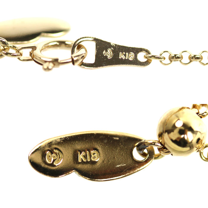 TASAKI タサキ K18PG ピンクゴールド ネックレス 5.9g ~65cm フリーチェーン レディース【中古】