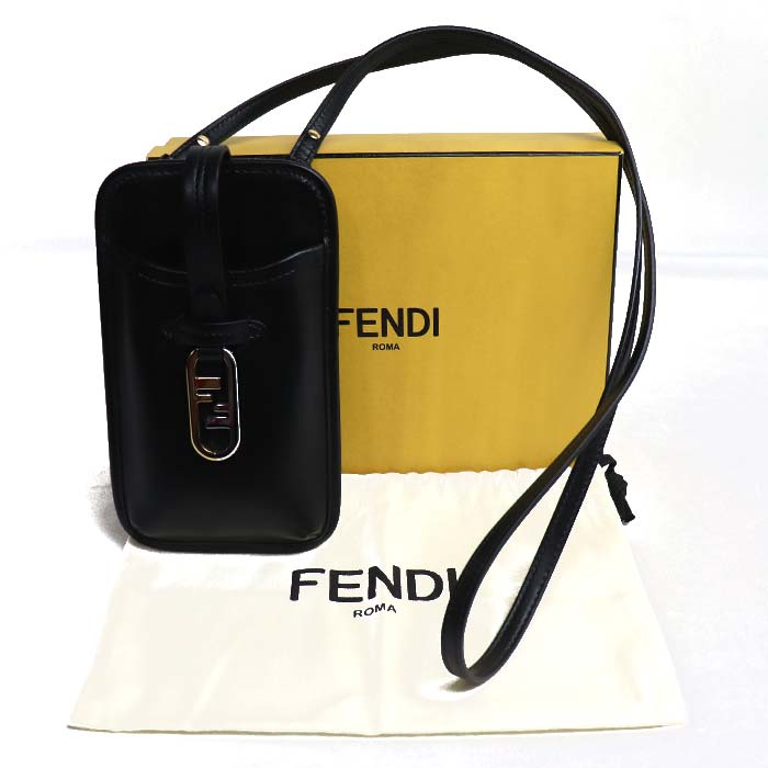 FENDI フェンディ フォンポーチ ポーチ ブラック 7VS131 レディース【中古】【美品】