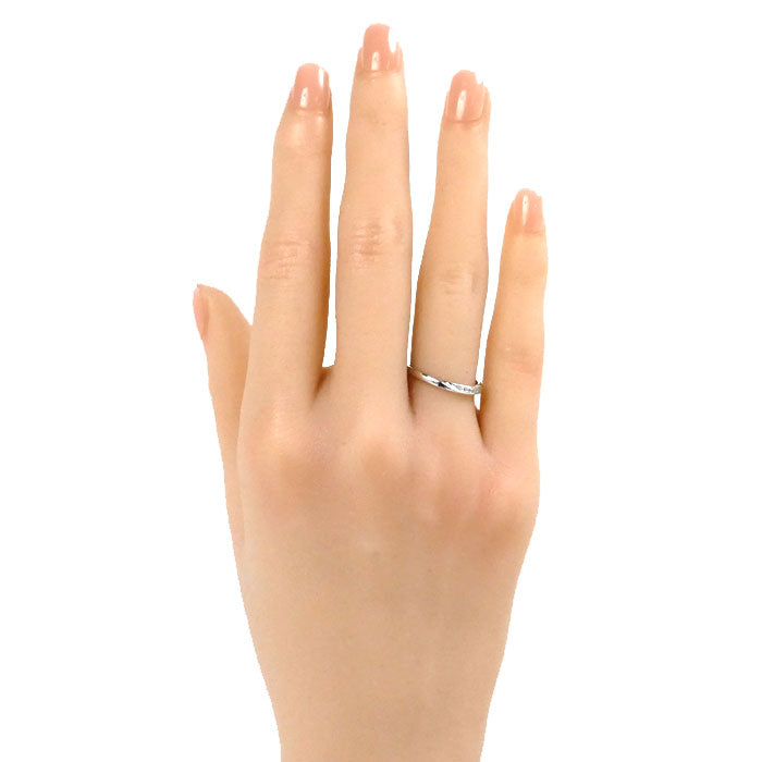 俄 NIWAKA Pt950プラチナ 雪佳景 リング・指輪 ダイヤモンド 9.5号 2.5g レディース【中古】【美品】