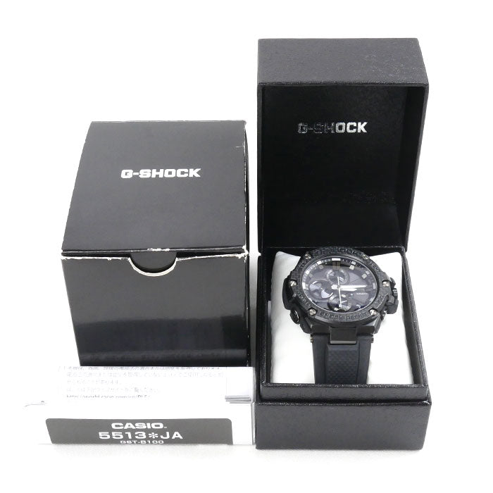 CASIO カシオ G-SHOCK G-STEEL 腕時計 ソーラー GST-B100X-1AJF メンズ【中古】