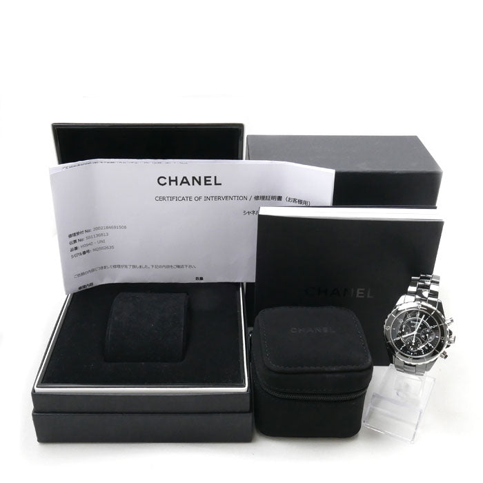CHANEL シャネル J12 クロノグラフ 41mm 腕時計 自動巻き H0940 メンズ【中古】
